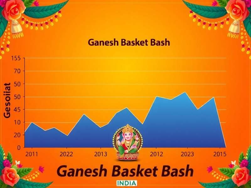 Ganesh Basket Bash - Download Trends Graph showing seasonal download trends of Ganesh Basket Bash in India from 2022 to 2025